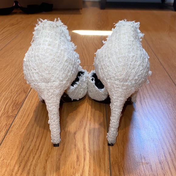 💥SOLD!💥 BALMAIN JULIE D’ORSAY TWEED HEELS - Picture 7 of 16